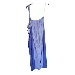 Nine West Women's Halter Summer Beach Maxi Dress Blue Sleeveless XXL NWT